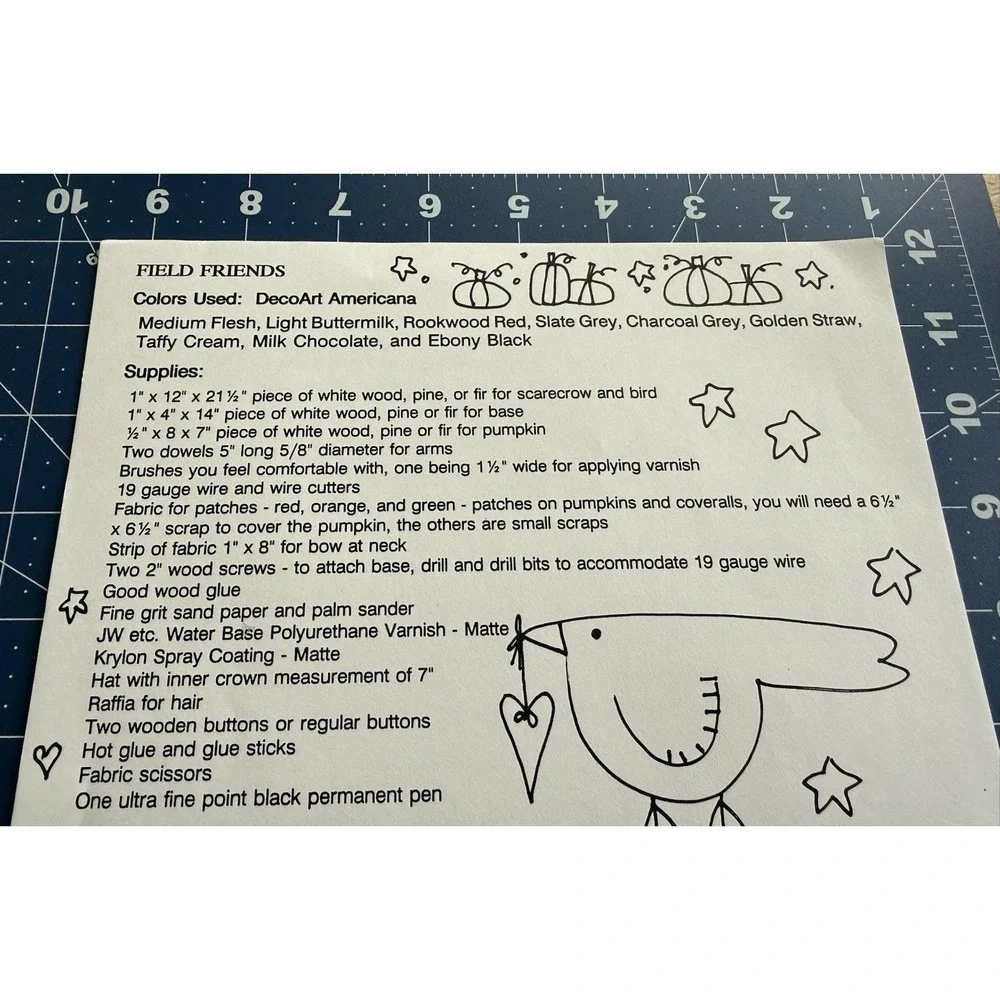 Field Friends Tole Painting Packet Mosey 'N Me Frank‎ Bielec F59